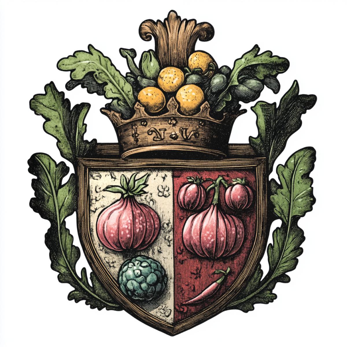 Vegetable warehouse coat of arms