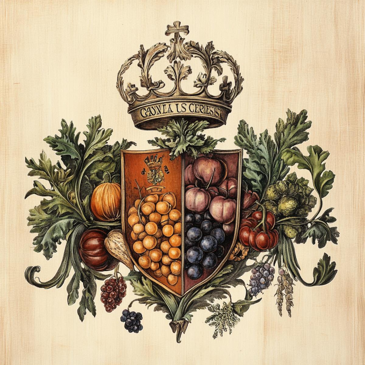 Vegetable warehouse coat of arms