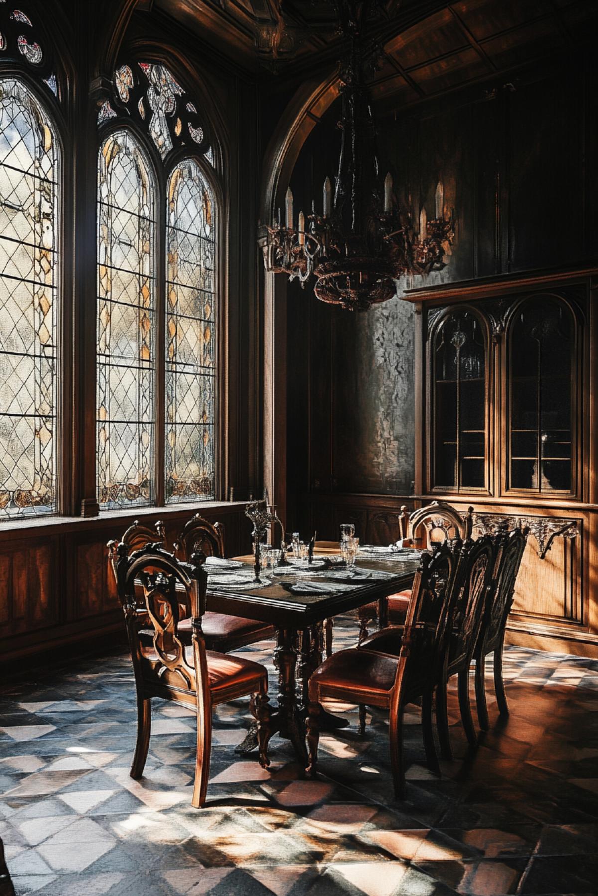 Gothic style dining room
