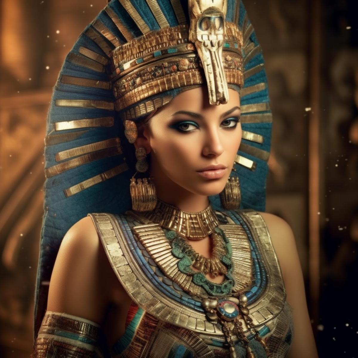 beautiful Egyptian goddess, ancient Egyptian entourage