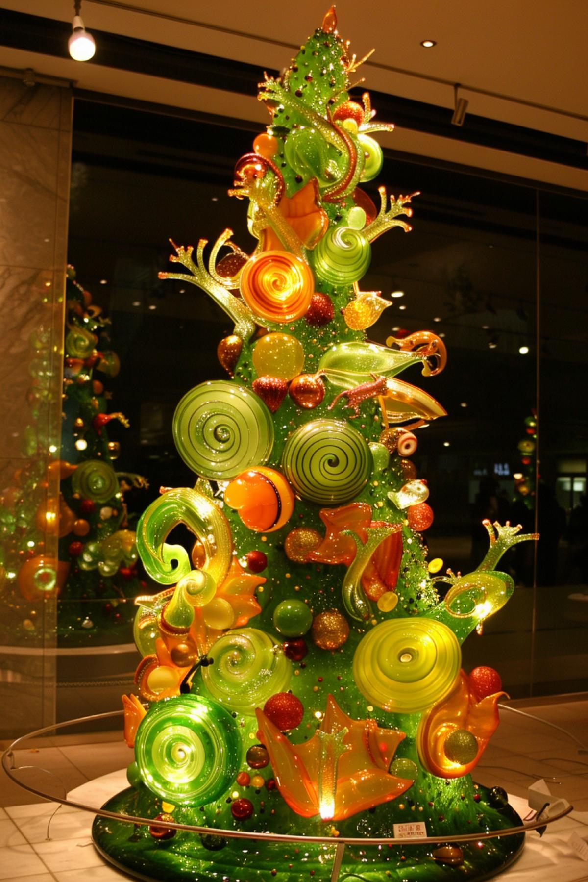 Unusual New Year tree, in Dali style