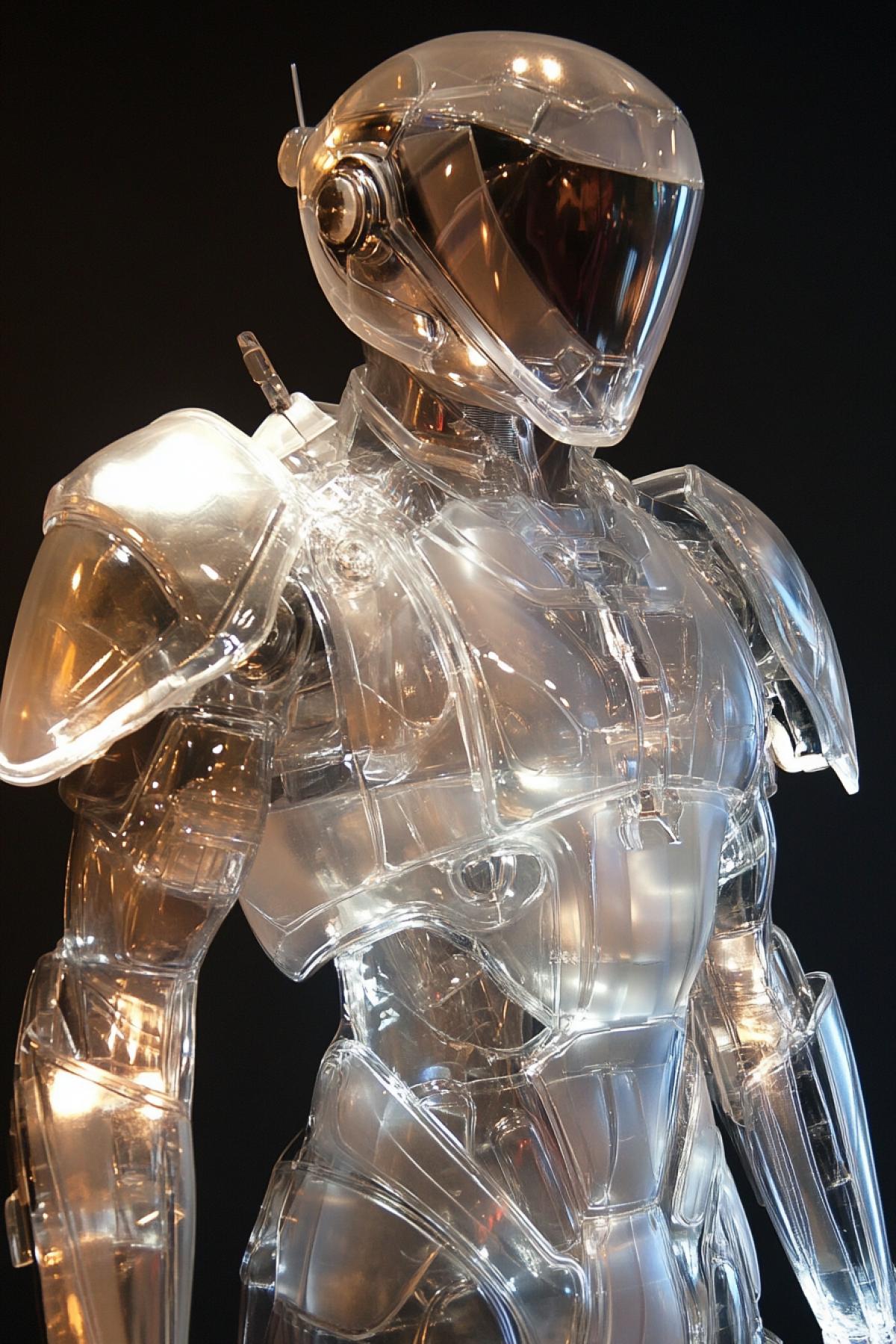 Transparent modern armor, halographic