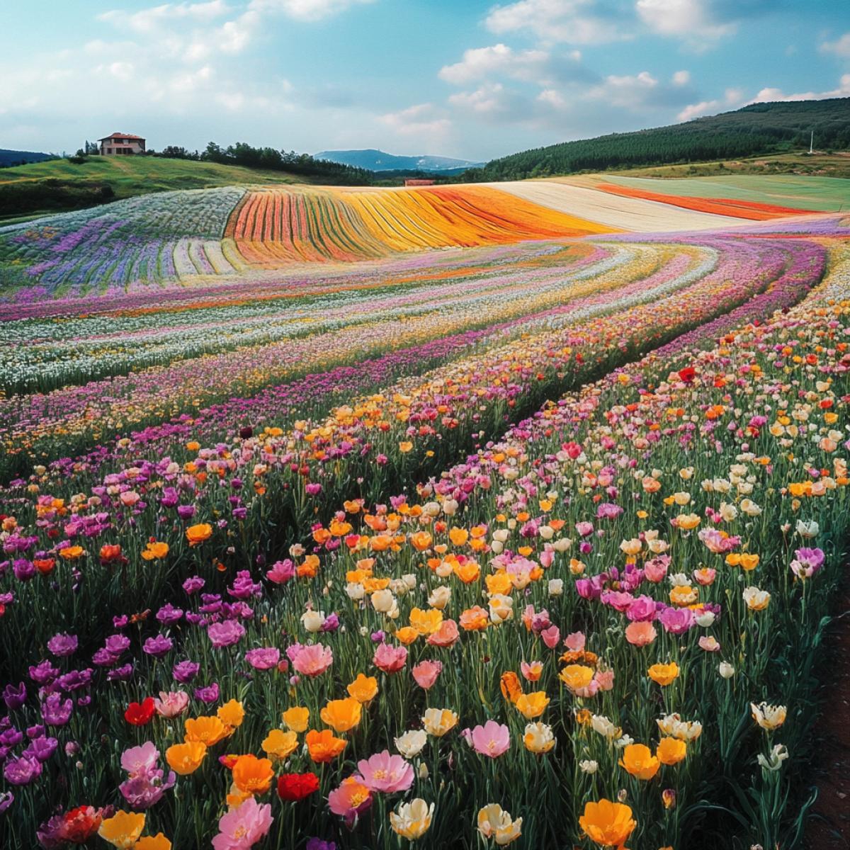 Magical flower fields