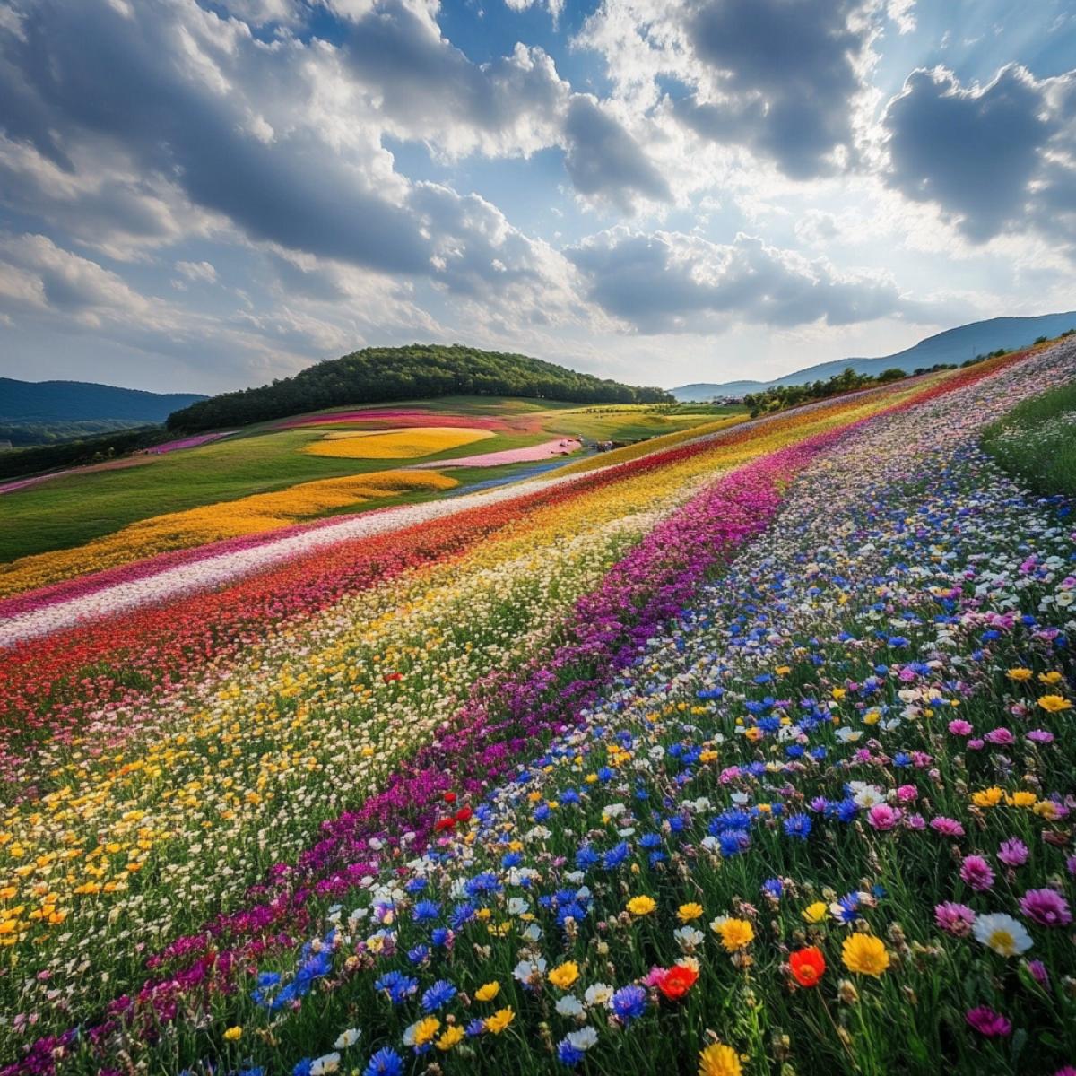 Magical flower fields