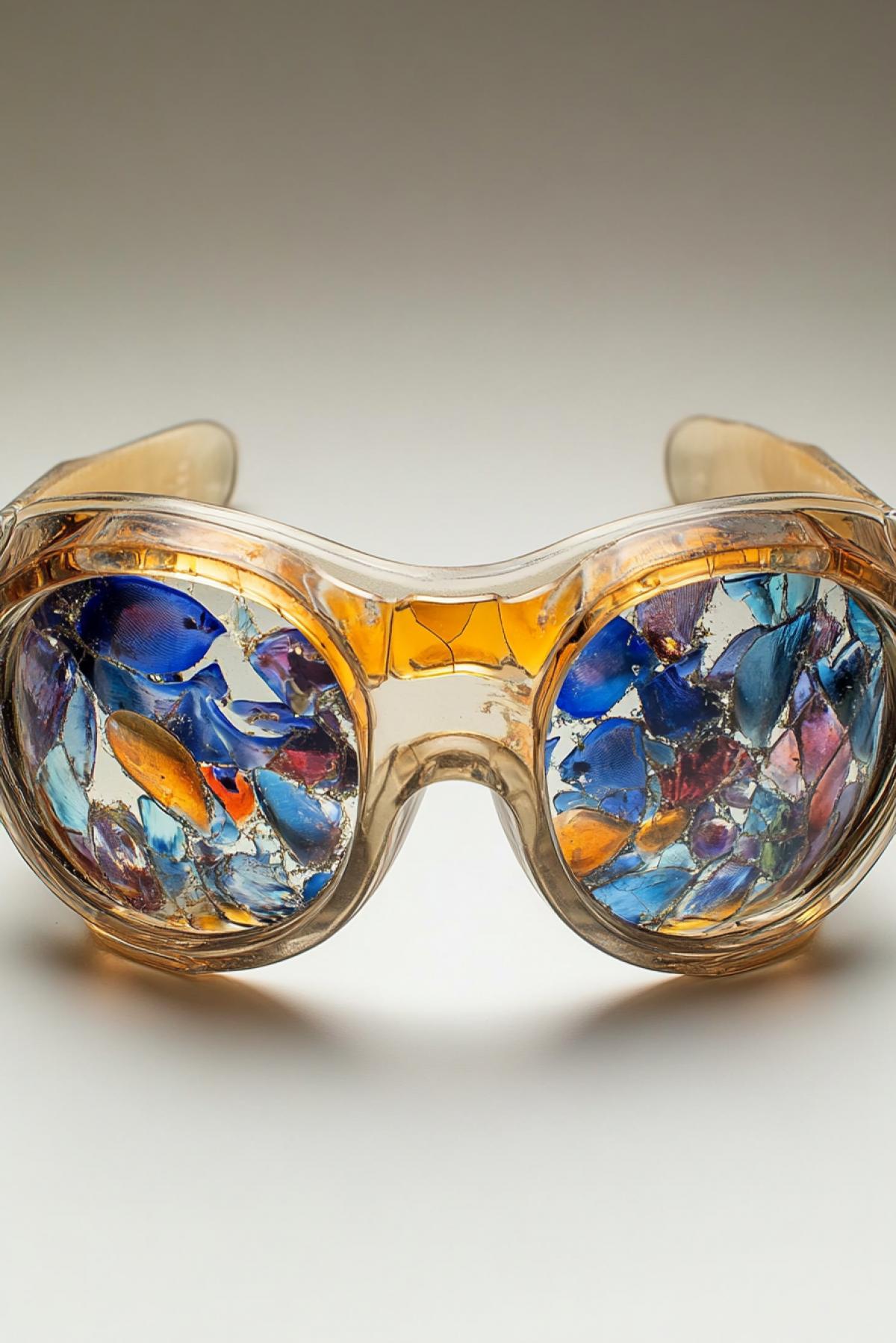 Goggles with aquariums instead of glasses.