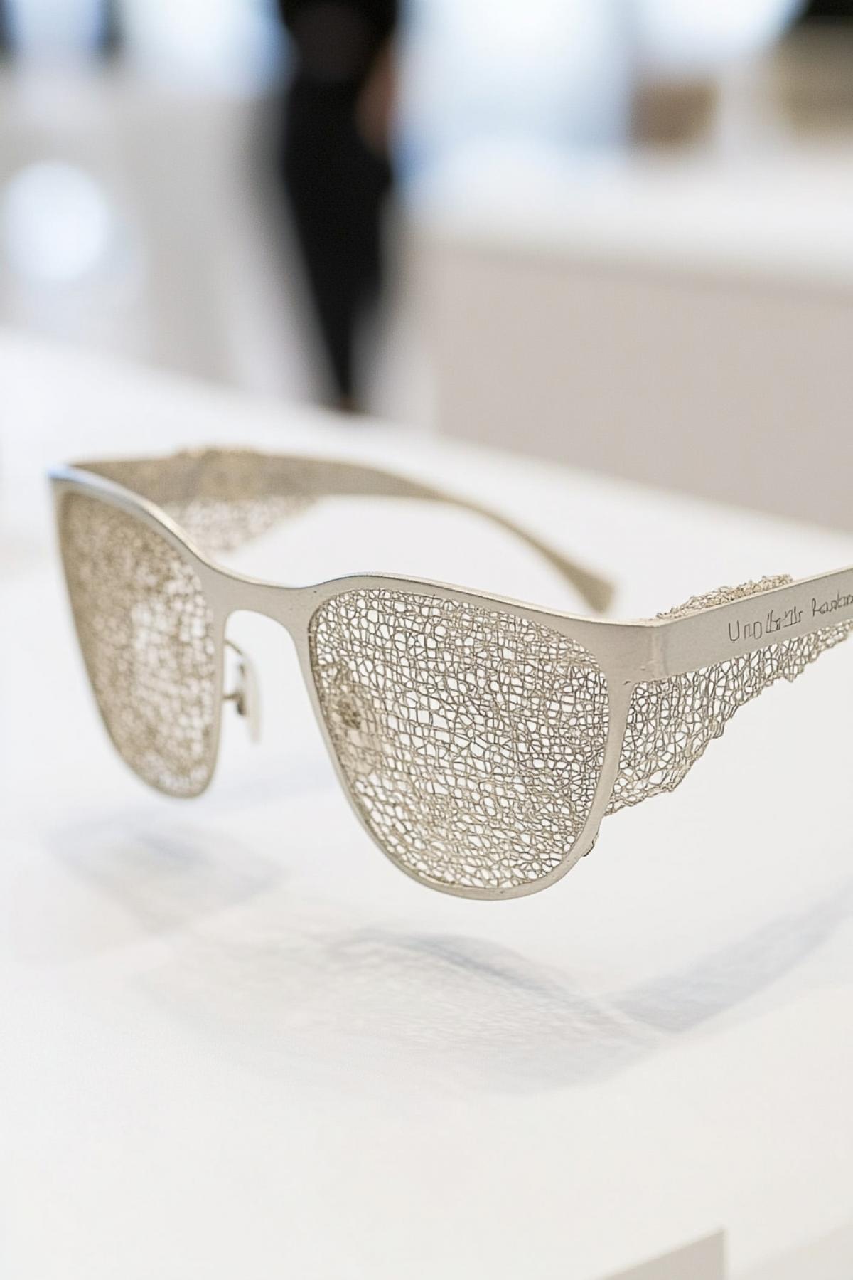 Glasses in the style of a uroboros fractal, point to point