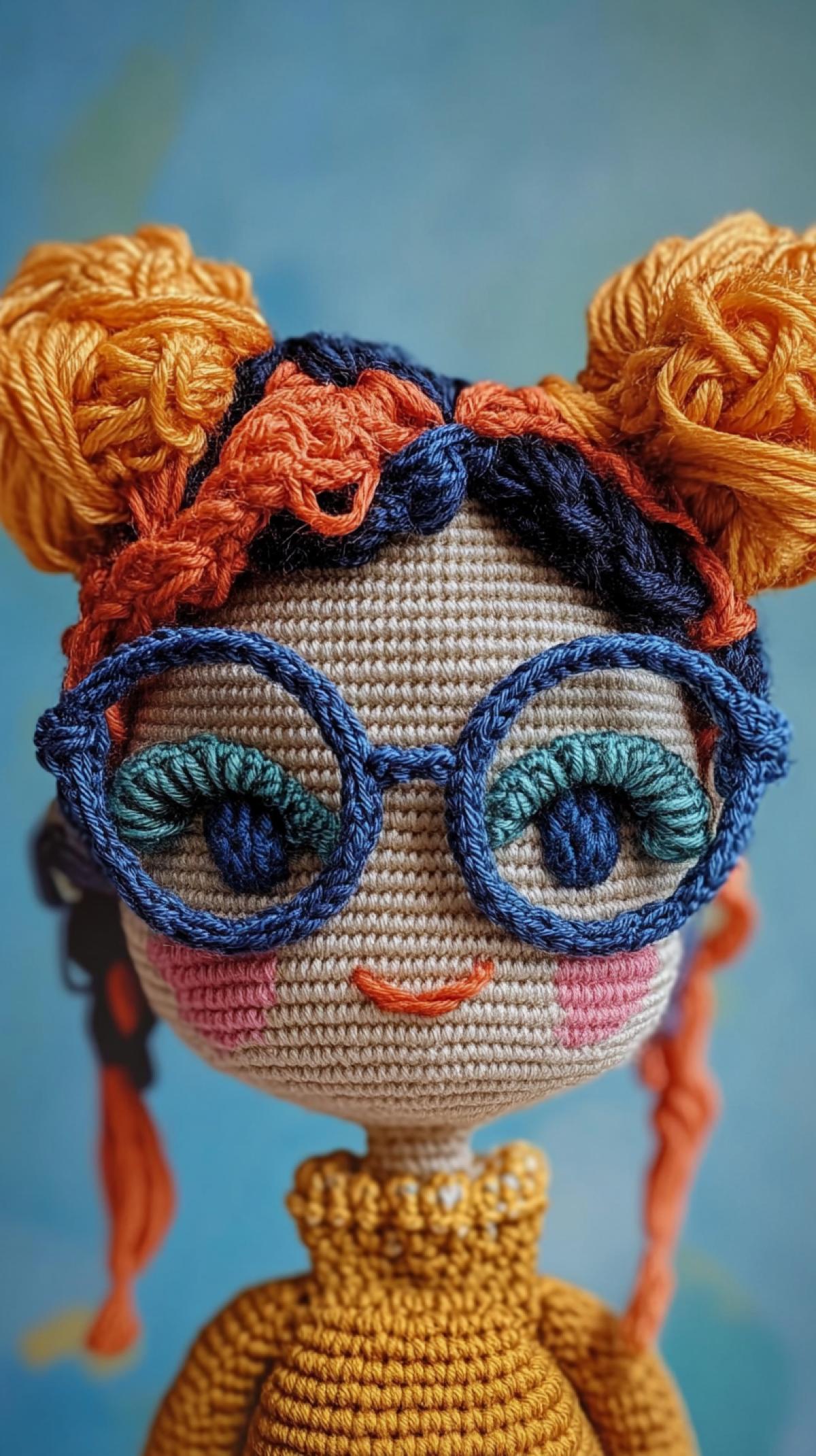 Amigurumi glasses, knitted glasses