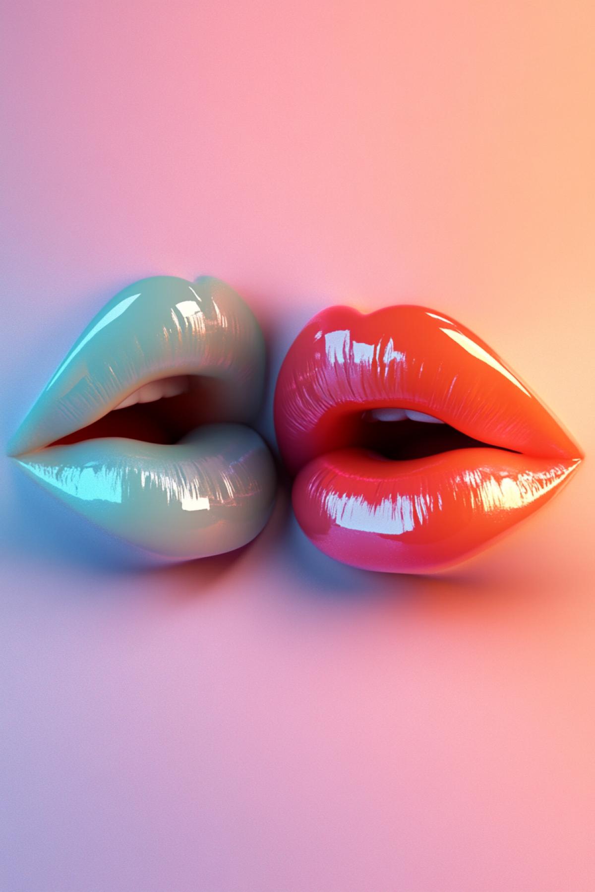 More lips, Character Colorful, Colors, Uitra, Render, 16k, q 5 ar 2: 3,