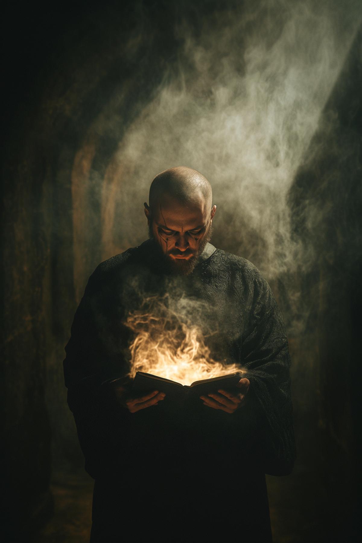 Cult, sect, ritual, mysticism, magic, sacrifice, flicker, realistic image, photoshop