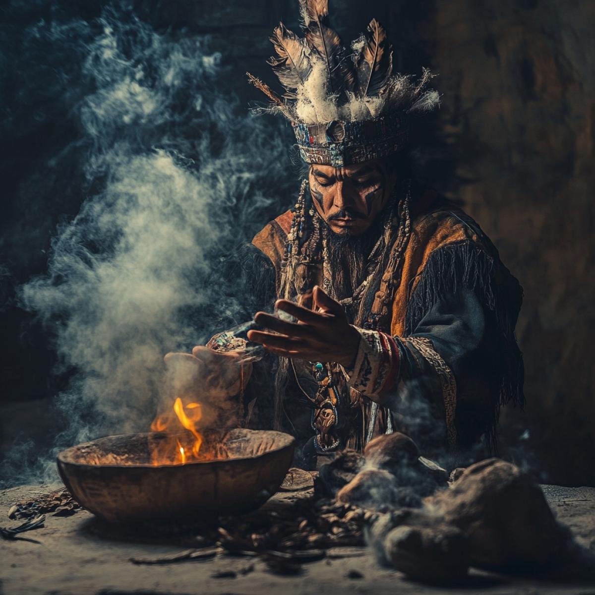 Ancient ritual, the mystical ritual of the shaman. The sacrament and magic
