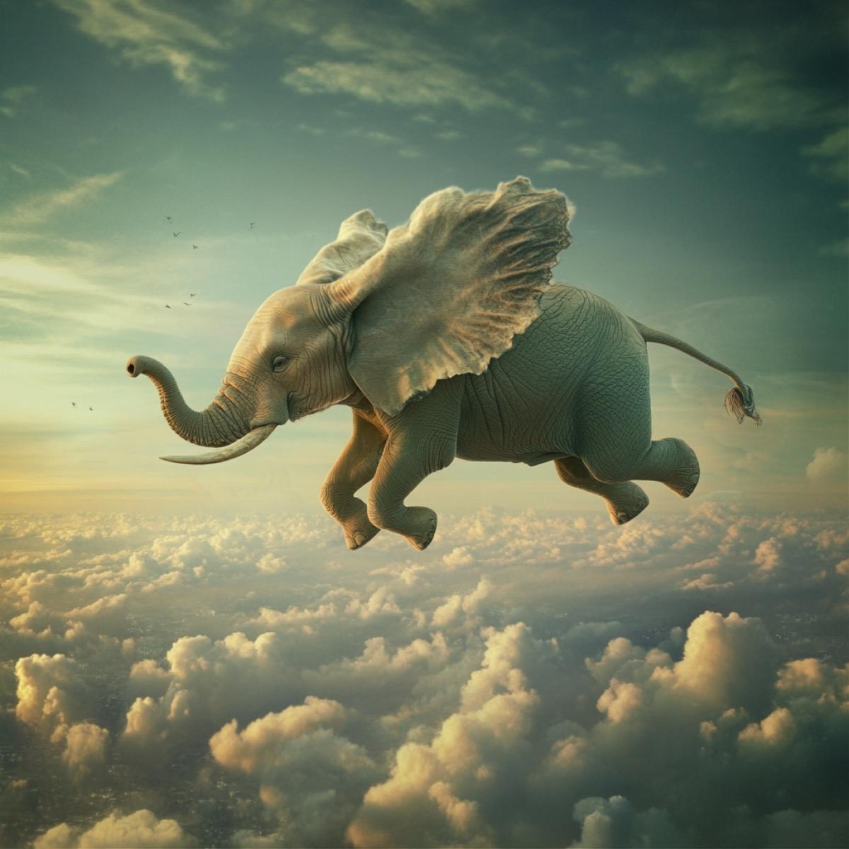 Fly elephant