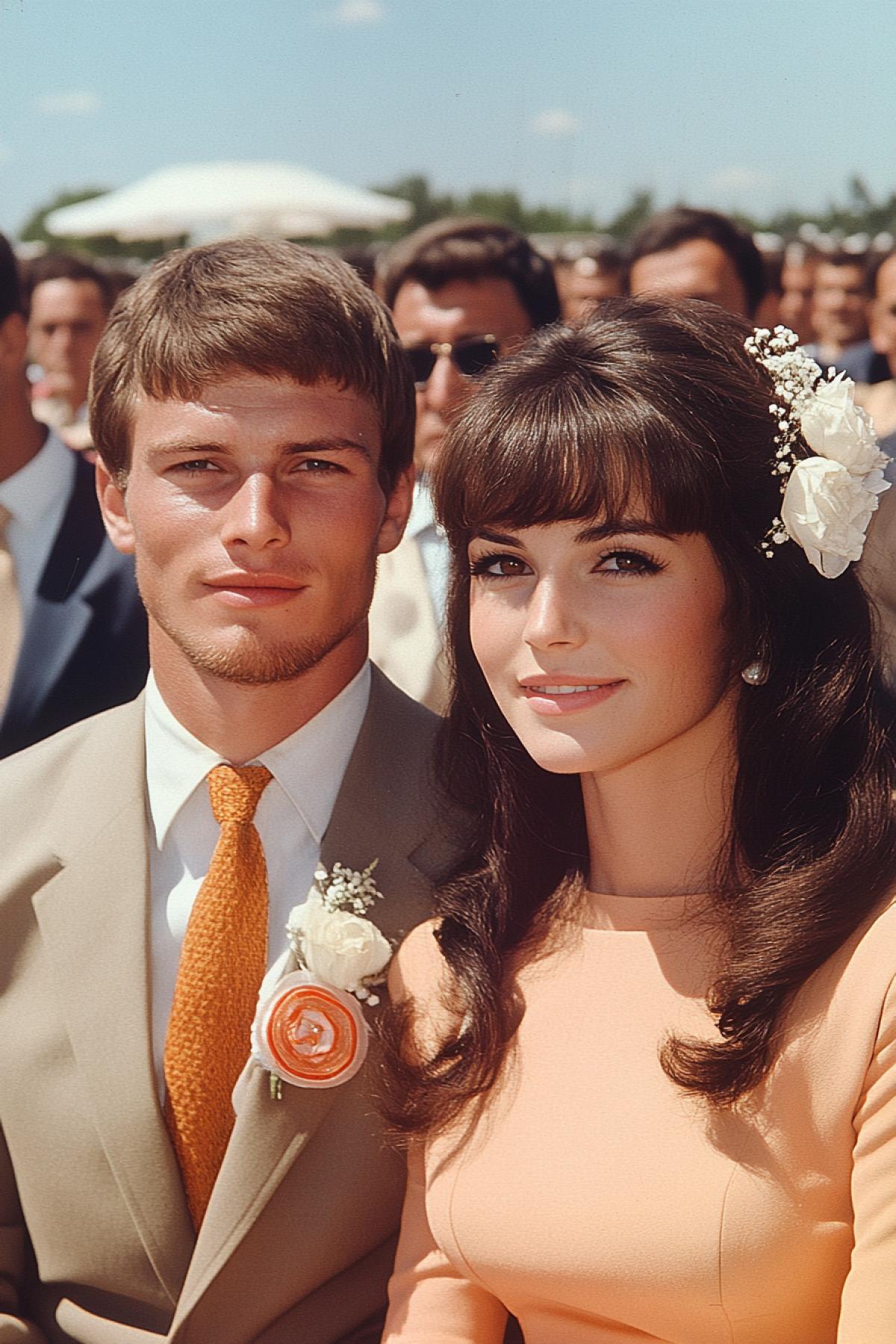 dark and white wedding photography 1970, USSR