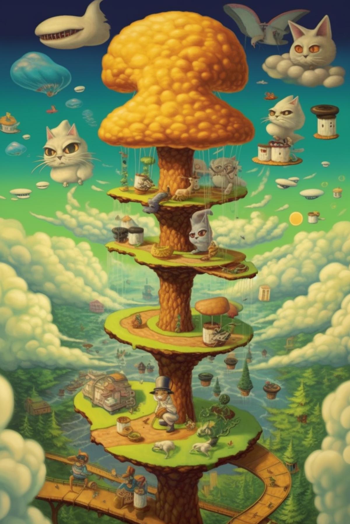 Hallucinations with cats and pies, dream LSD