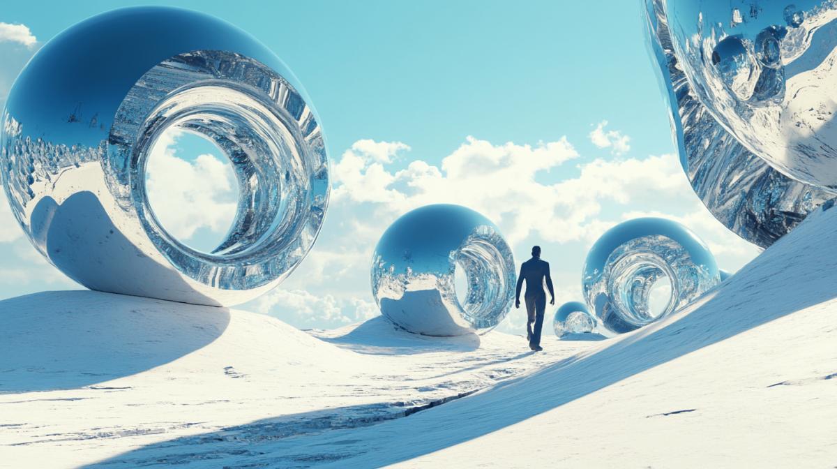 Reality passing into fantasy-futurism