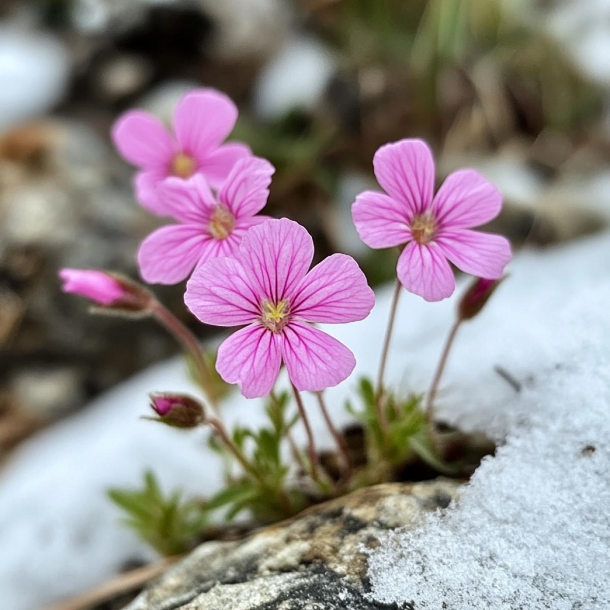 The first flowers from under the snow spring