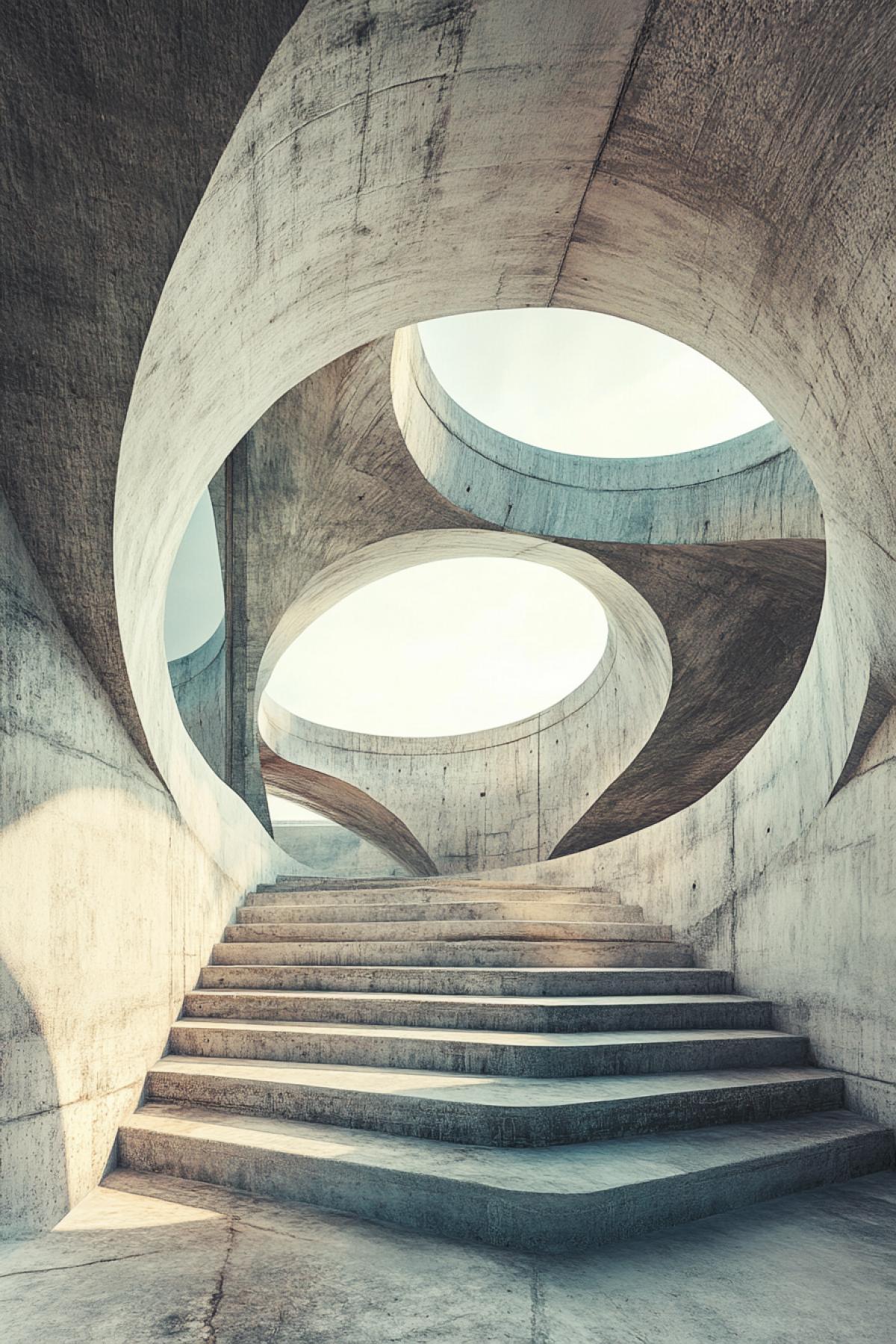 Create an image that will transfer the viewer to the world of incredible buildings and structures. Try to em something that goes beyond the usual in the image a combination of futuristic elements, ancient motives or completely new architectural forms.