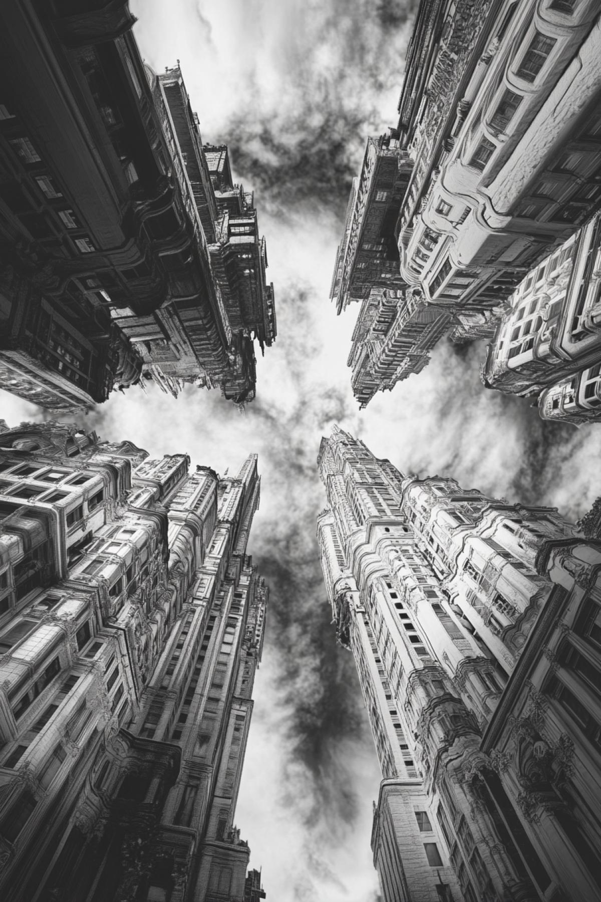 The image that will transfer the viewer to the world of incredible buildings and structures. Try to em something that goes beyond the usual in the image a combination of futuristic elements, ancient motives or completely new architectural forms.