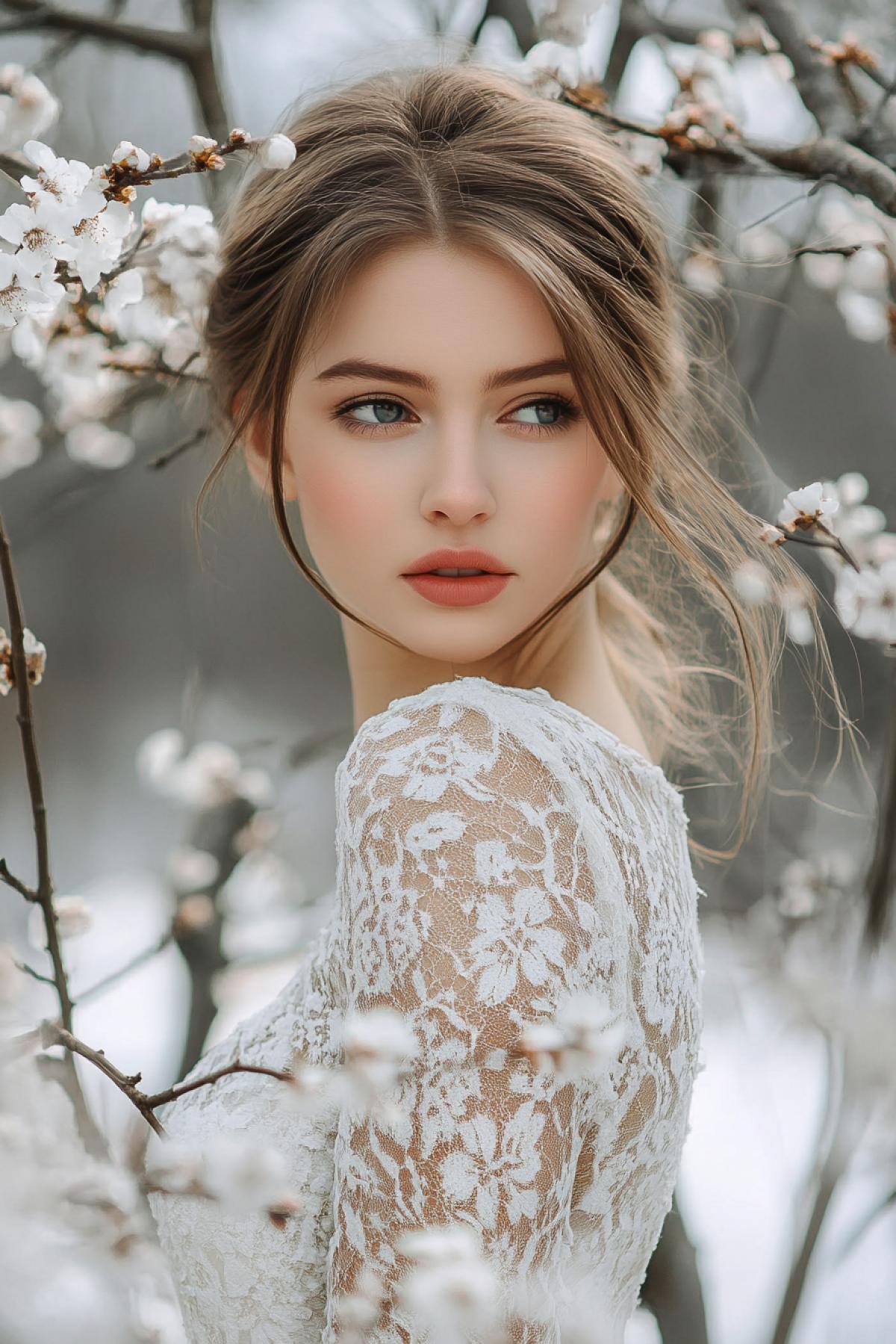 Create an image that will convey the entire atmosphere of the holiday the tenderness and beauty of women. The image may include a special day March 8