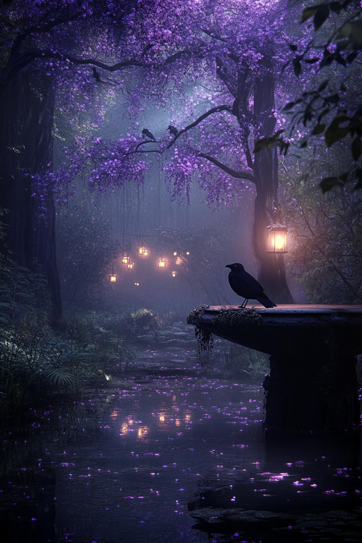 Swamp, darkness, psychedelic, fairytale world, magical world, mythology, mythical world, flicker, realistic image, photoshop