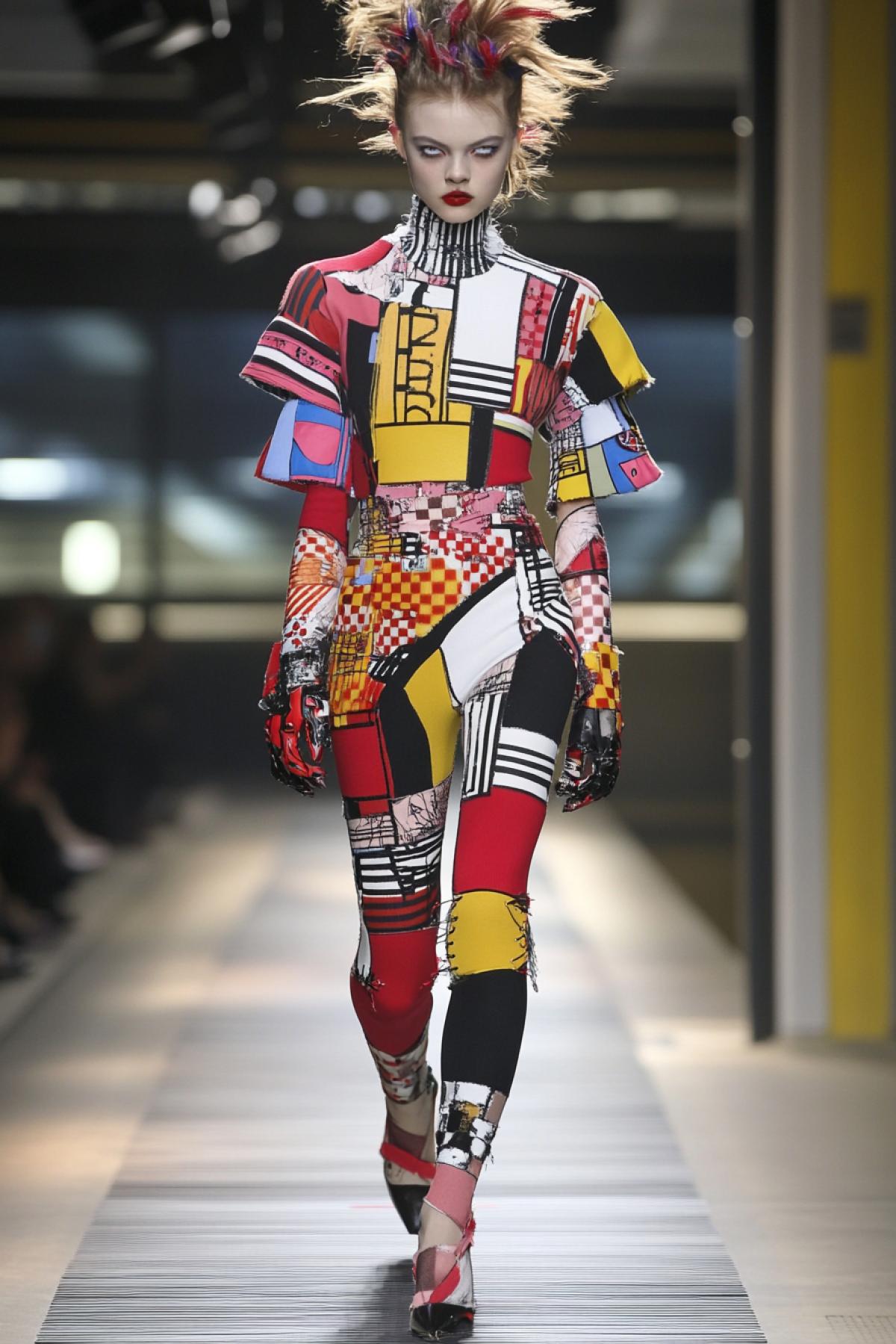 The image that will convey the atmosphere of stylish shows: spectacular catwalks, impudent outfits, original accessories and modern design ideas.