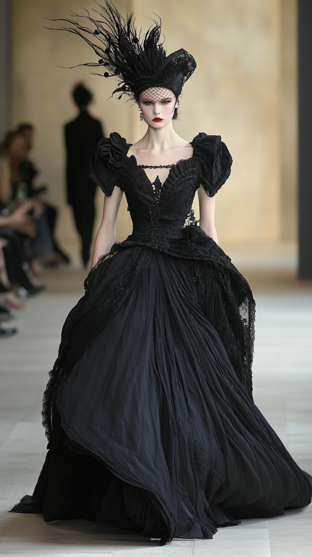 Fashion show from couturier
