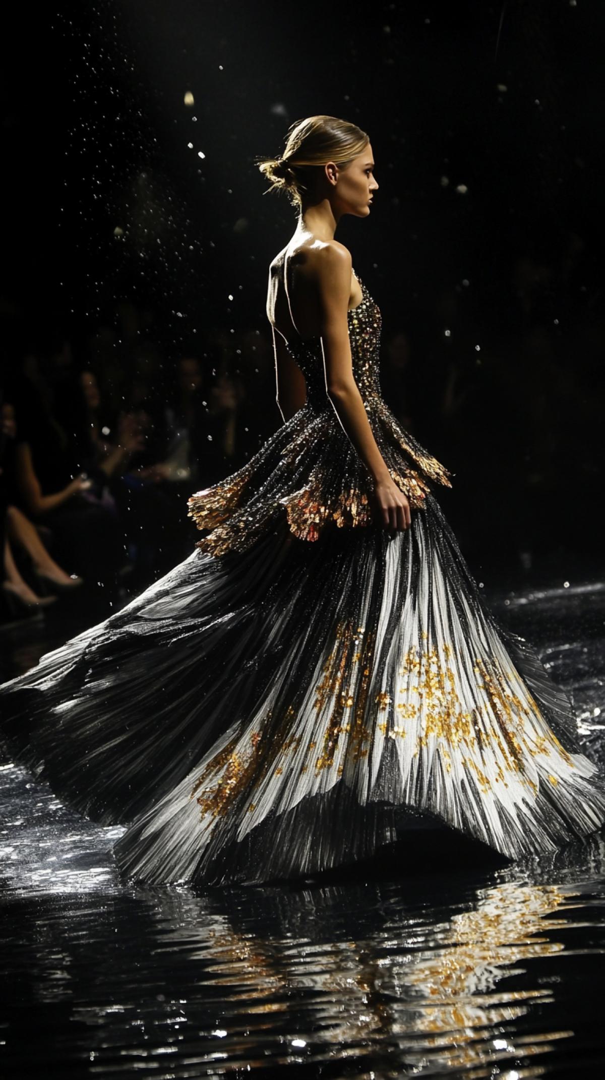 Fashion show from couturier