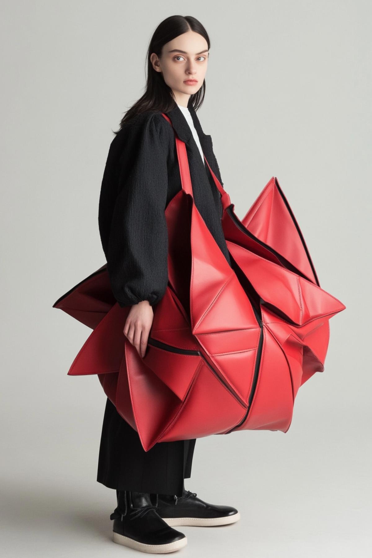 The design of the bag that will surprise with its originality. Let your bag be something that no one expected: perhaps it is made of unusual materials, has a bizarre shape, em ing the most daring ideas of design imagination.