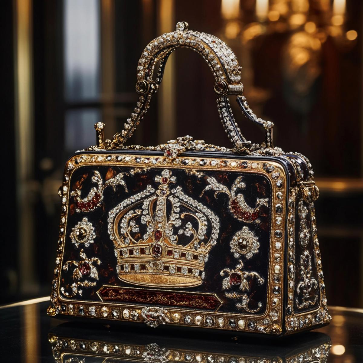 A bag that is the best in the world and the most expensive with inlay as a royal crown