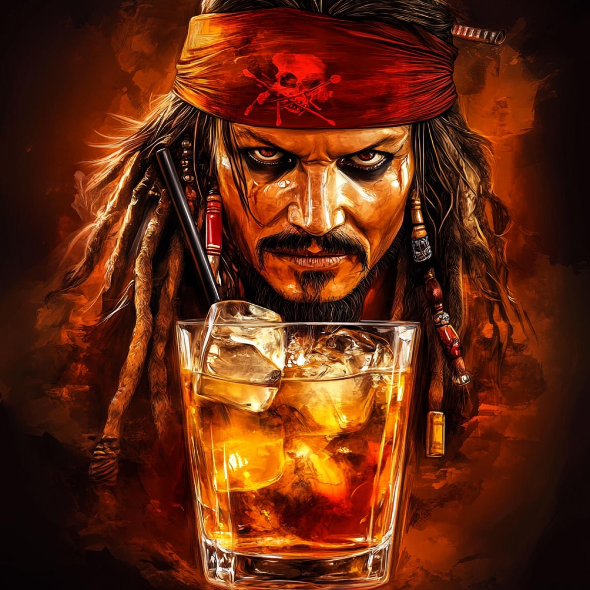 Stylized drink of Jack Sparrow Super Coutine