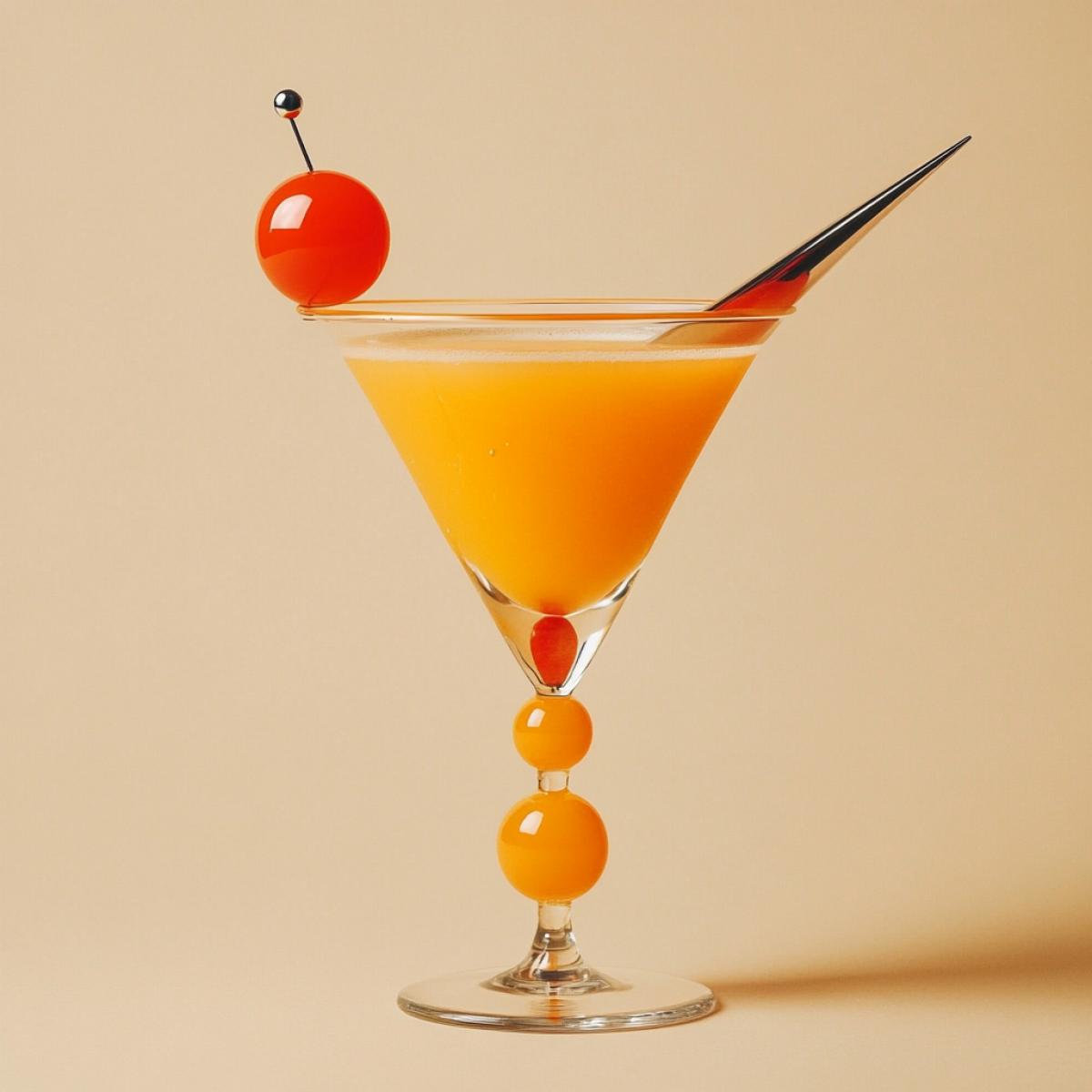 Cocktail with the most unusual fictional design in the style of absurdity