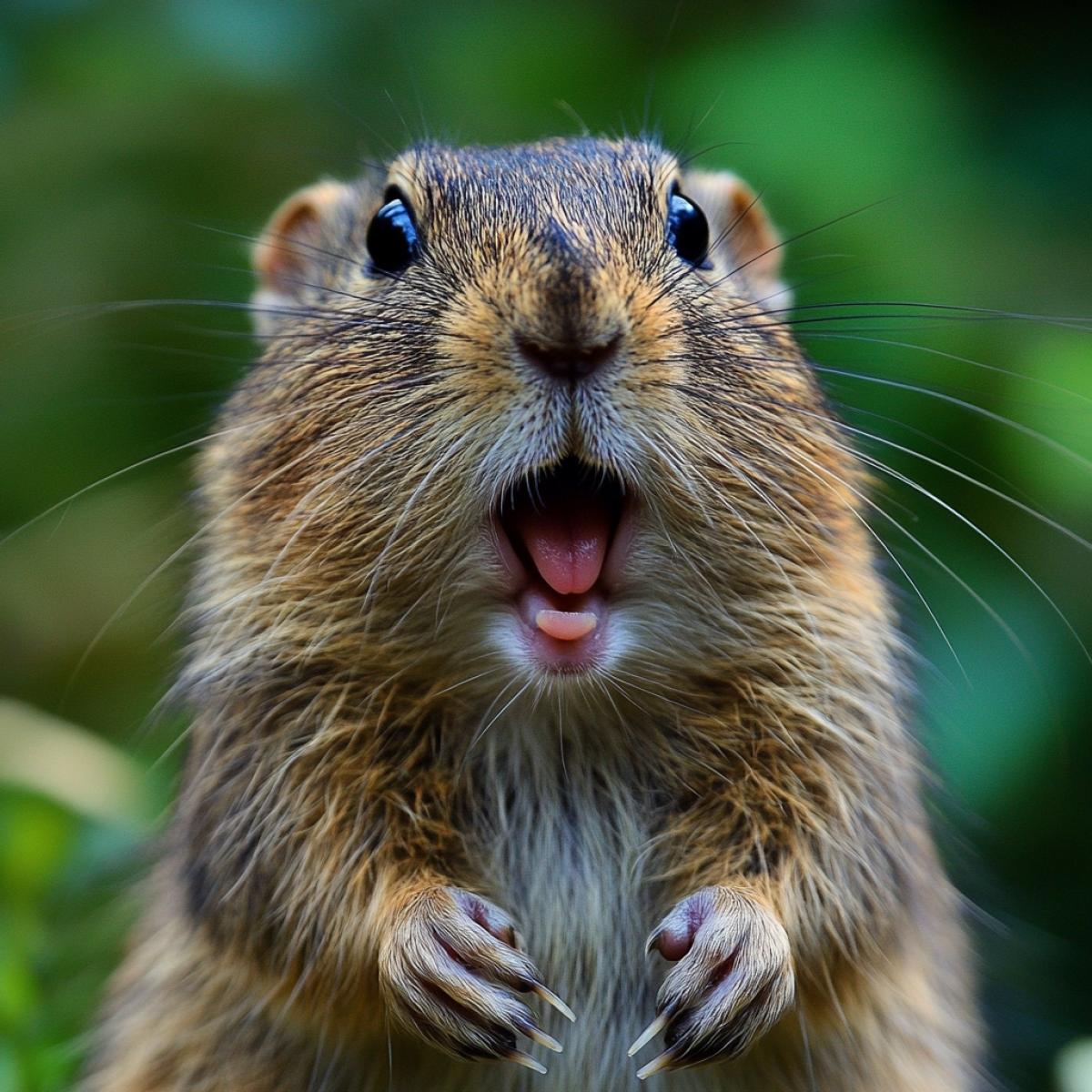 Surprised gopher. Large
