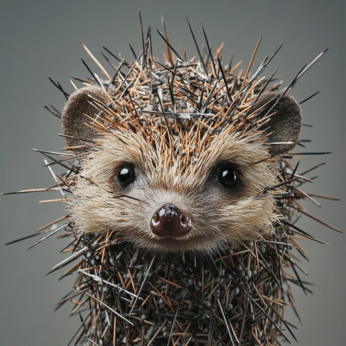 Hedgehog with needles inside