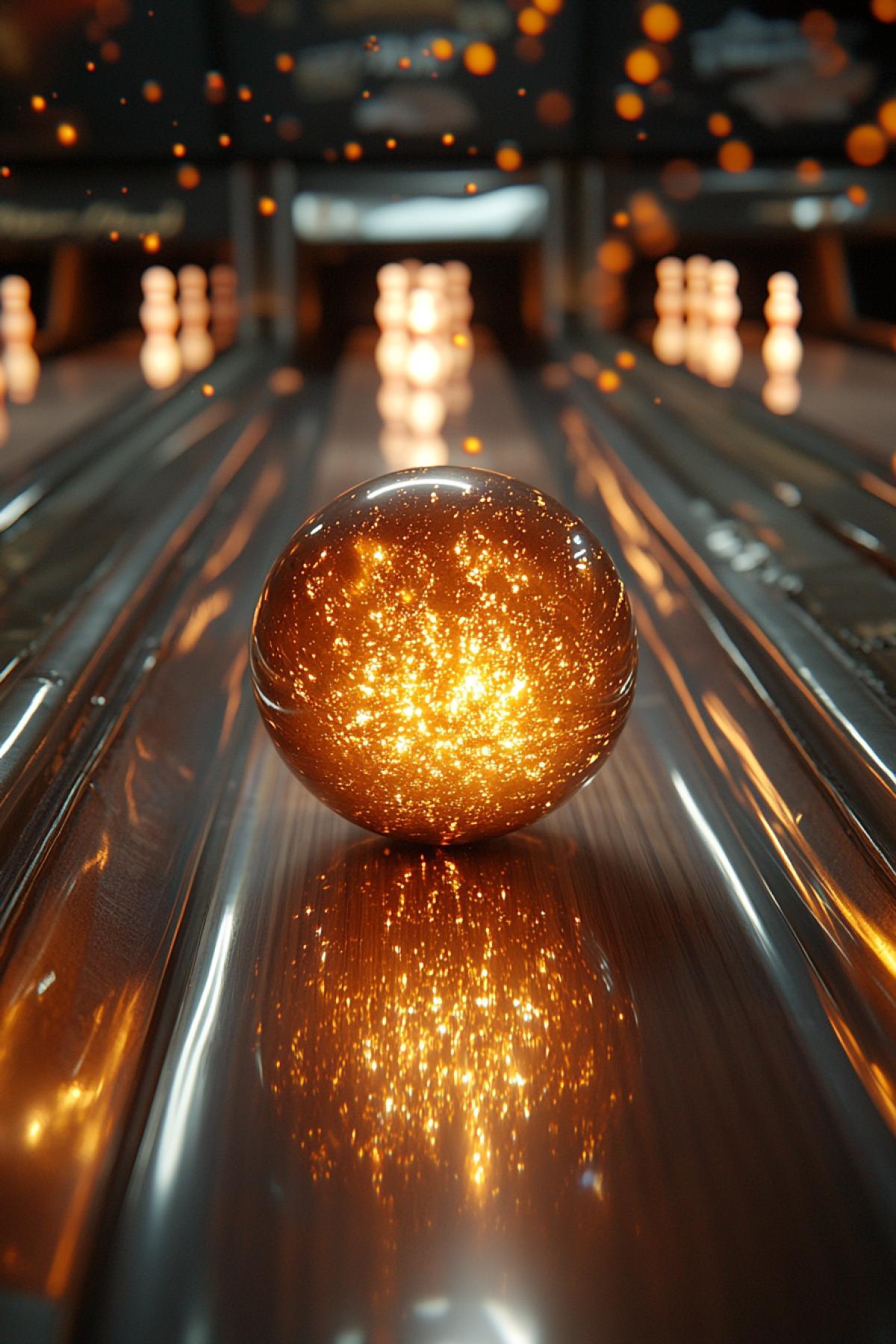Bowling. Strike. Dynamics. Spectacular freeze frame.