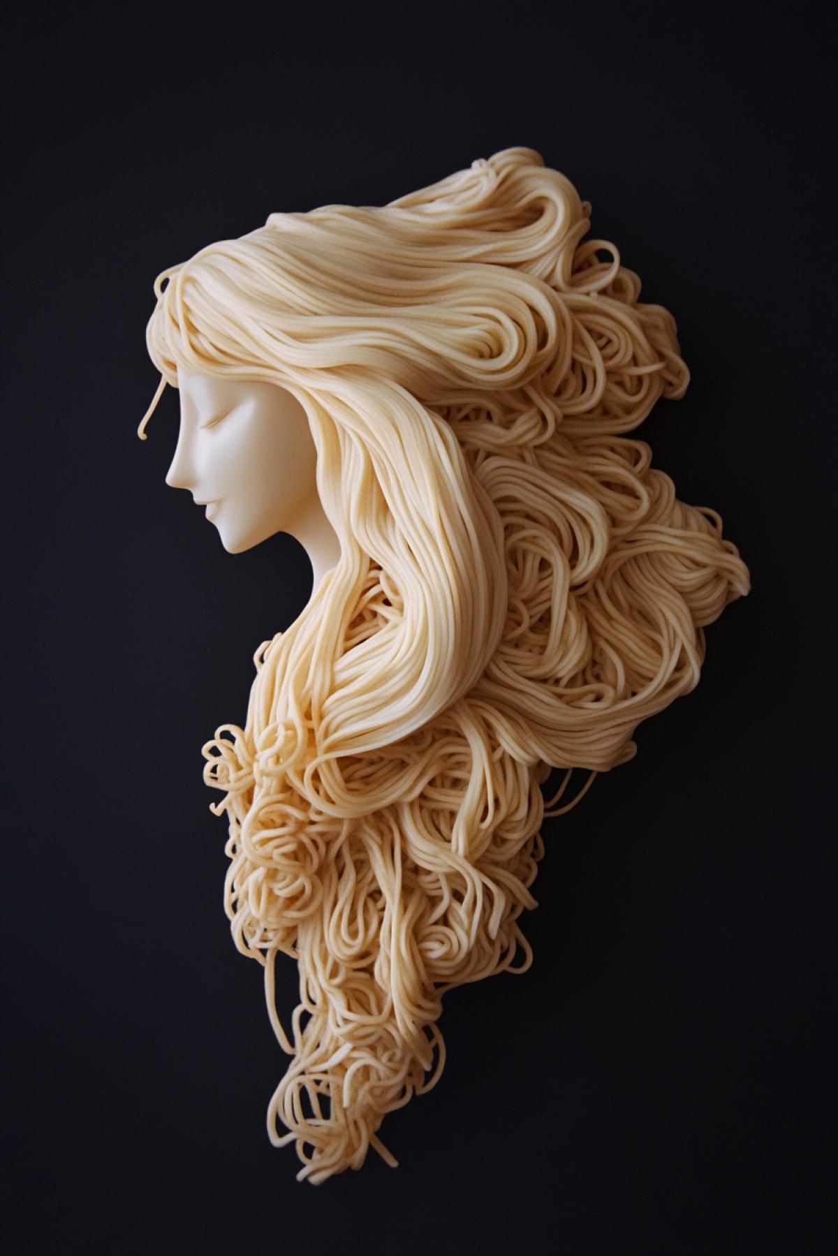Advertising. Noodles as the meaning of life