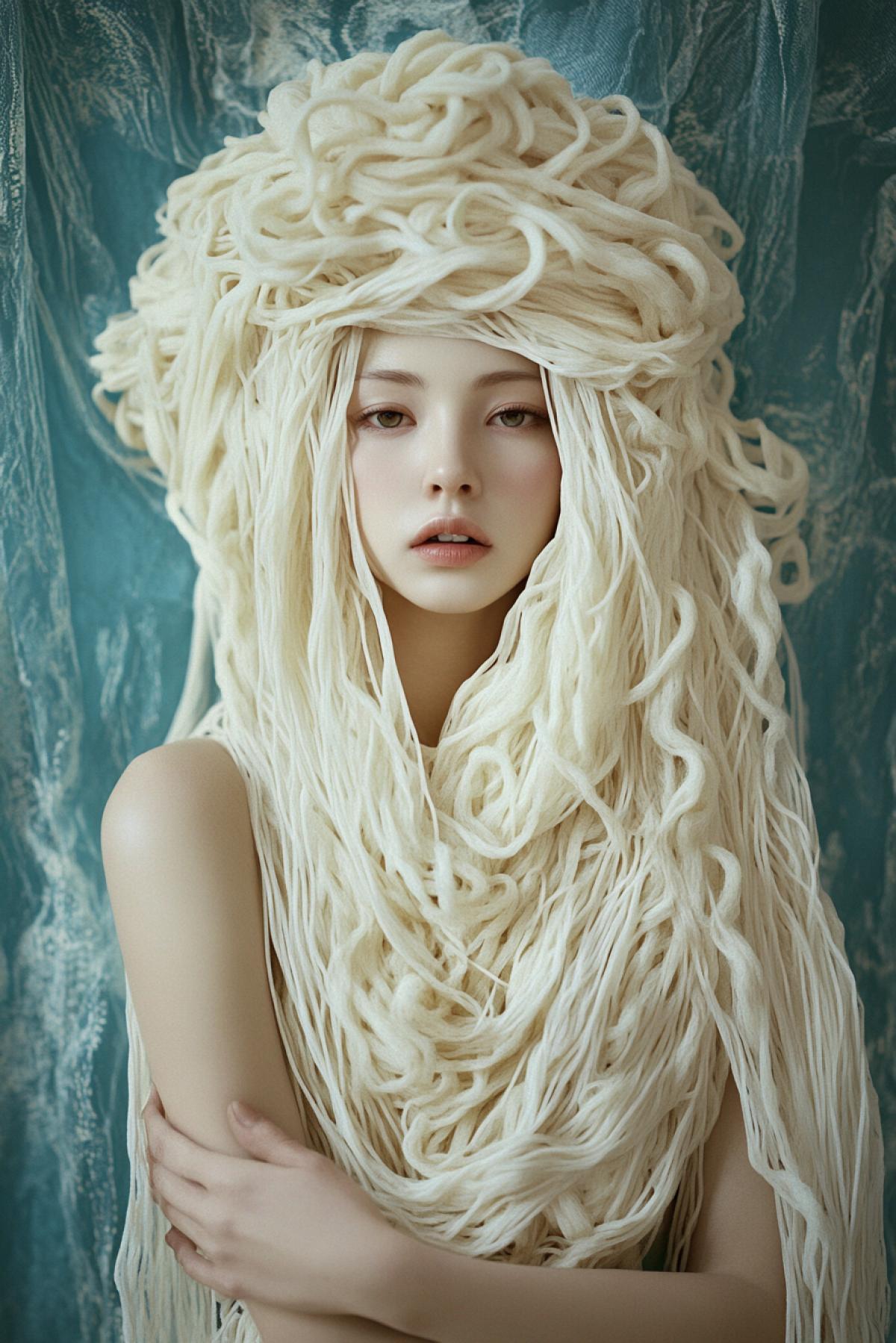 Advertising. Noodles as the meaning of life