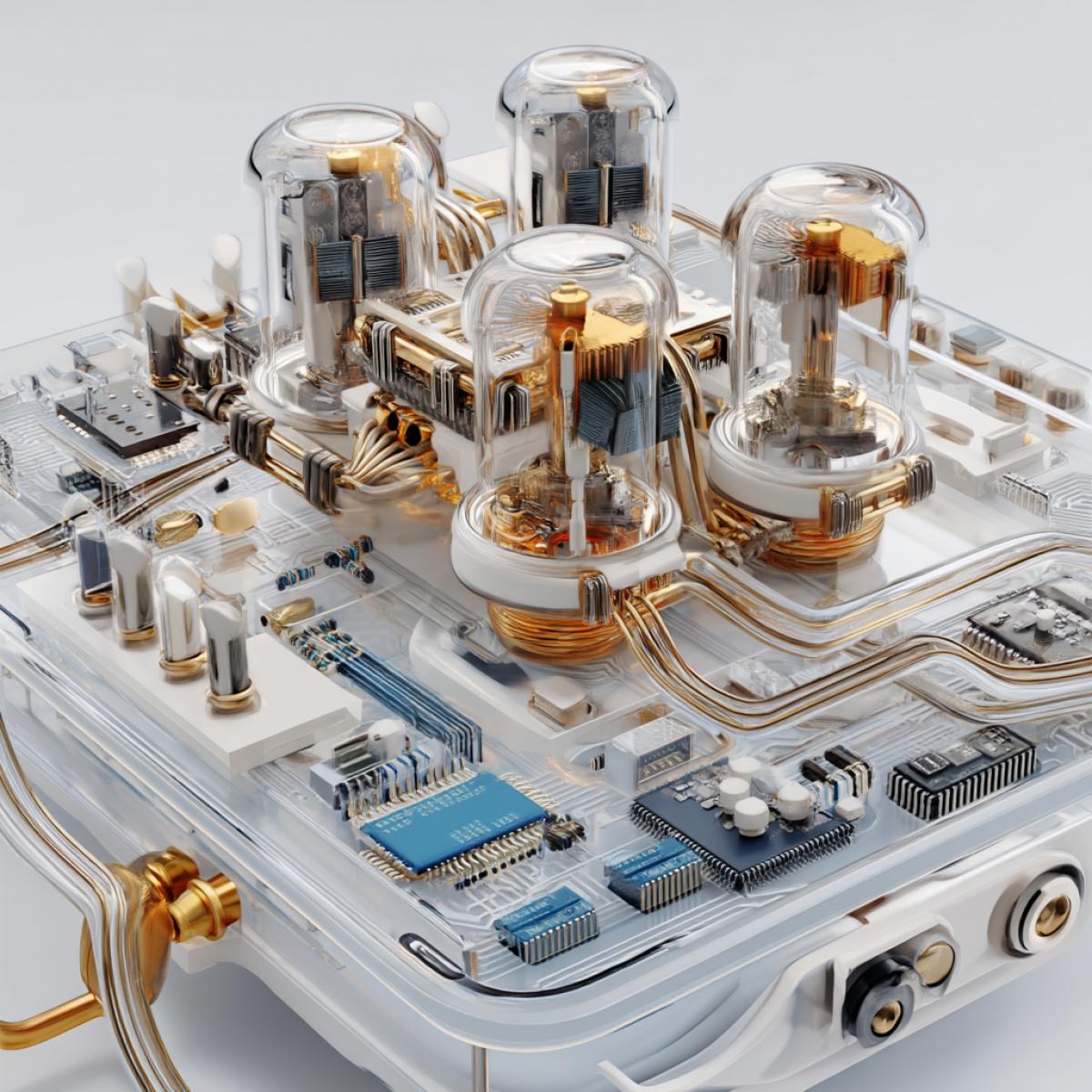 High technologies of the future.  Electronics gadgets, futurism