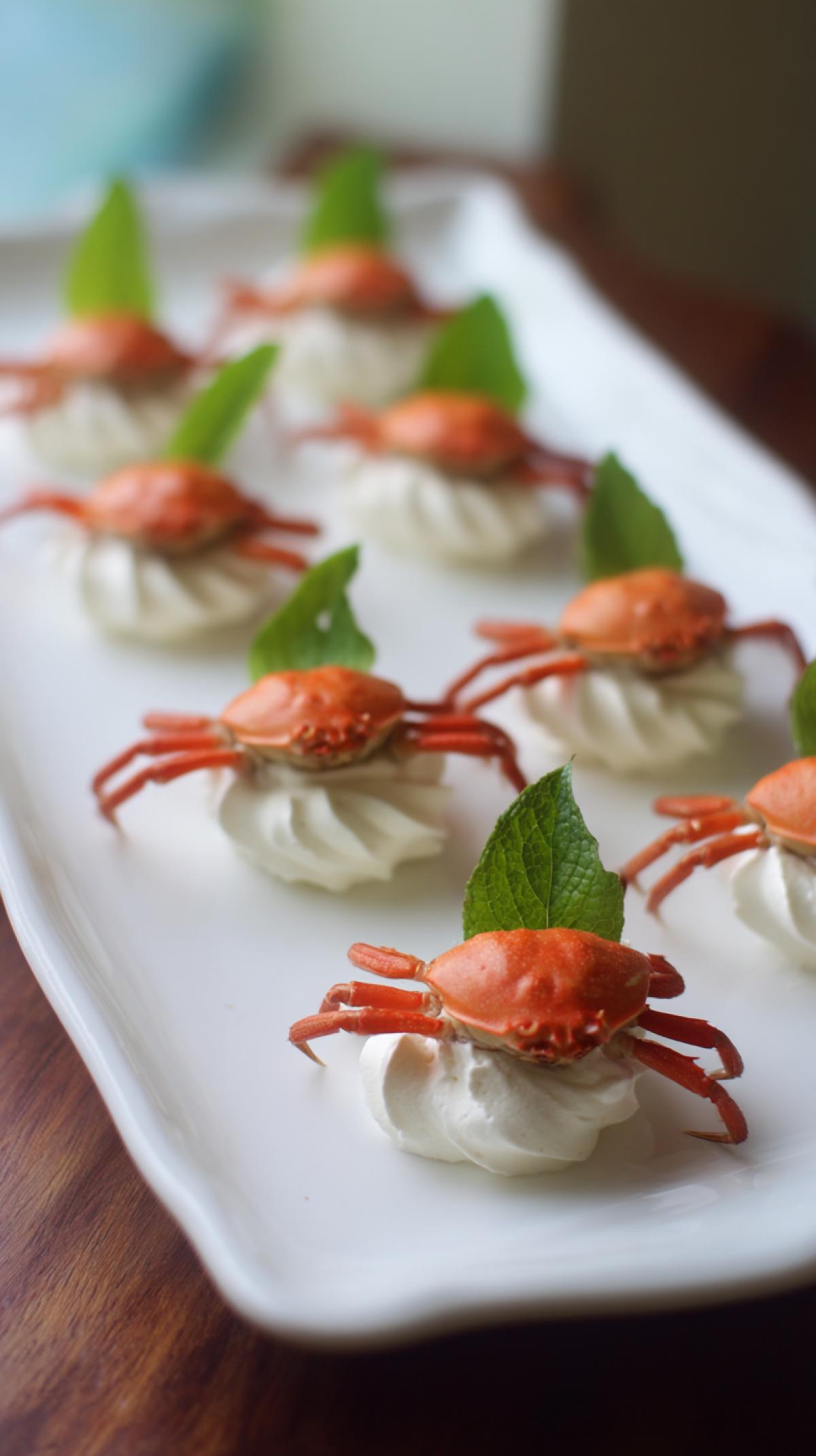 meringue with crab