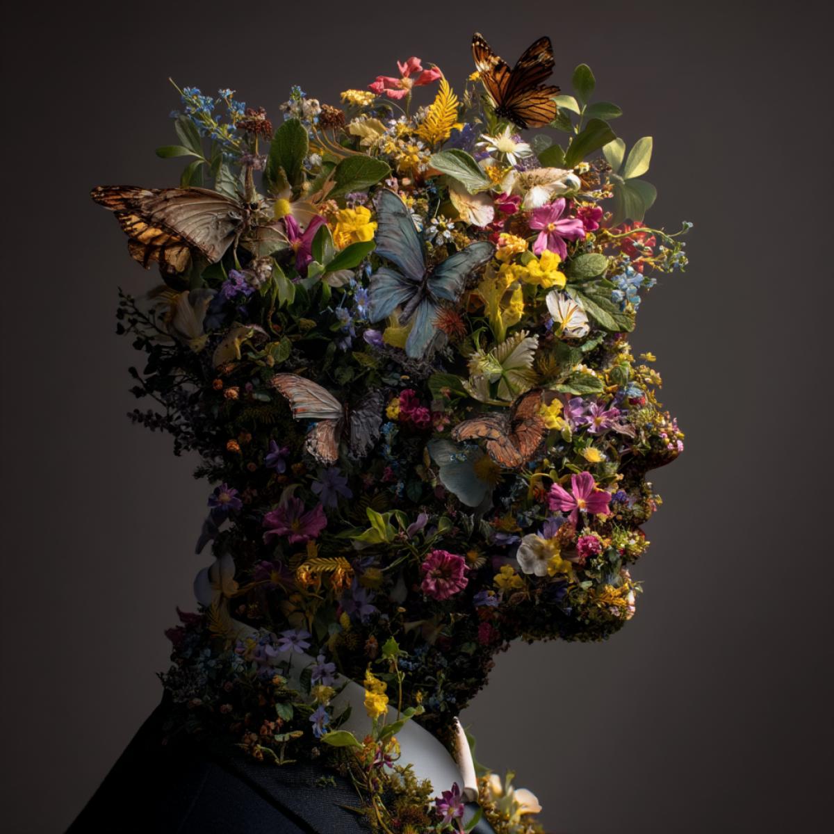 self-mastery showing butterflies and flowers