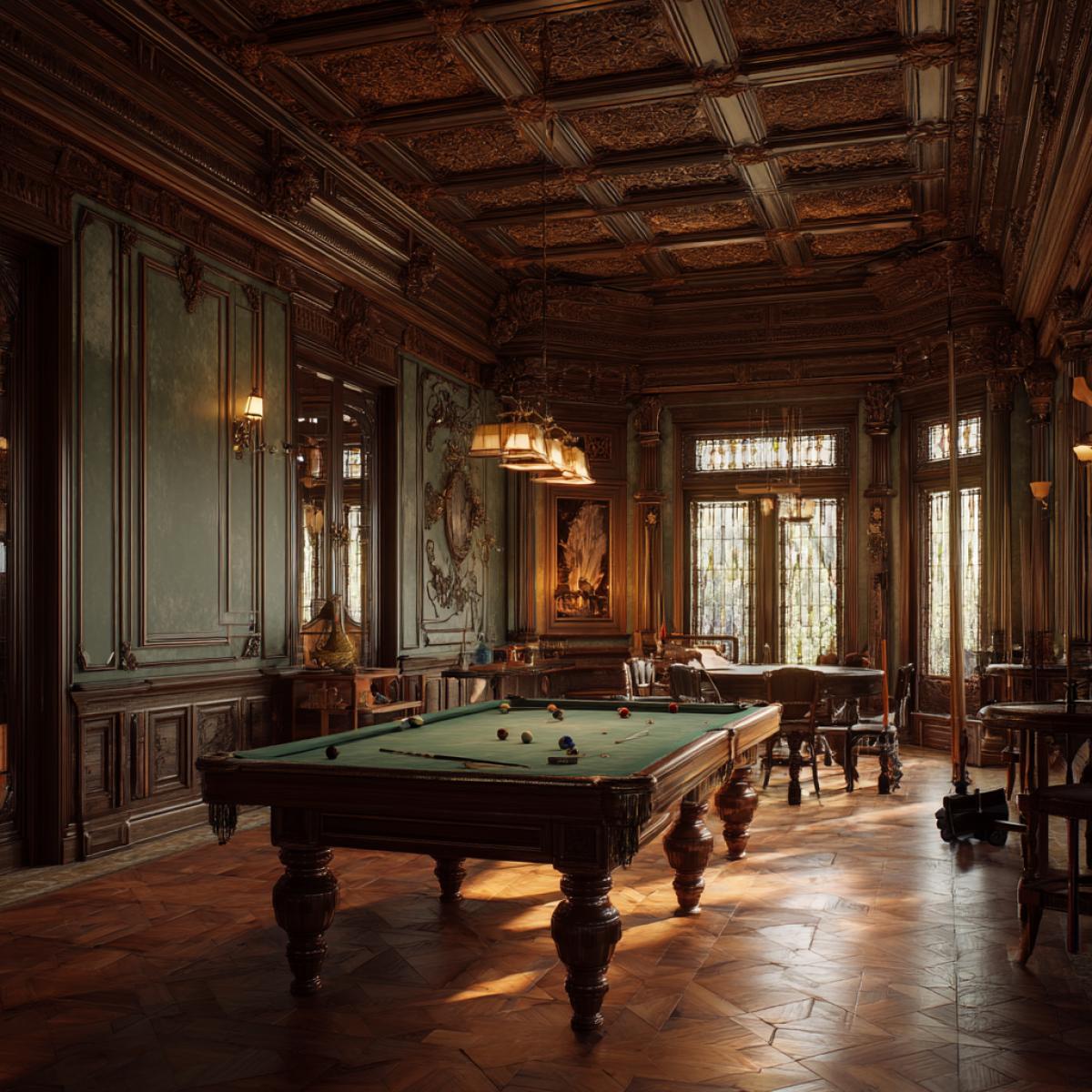 Imagine the atmosphere of the billiard room or the dynamics of the game at the table, where each ball and cue tell their story. In this competition, you need to create images inspired by the aesthetics of billiards.