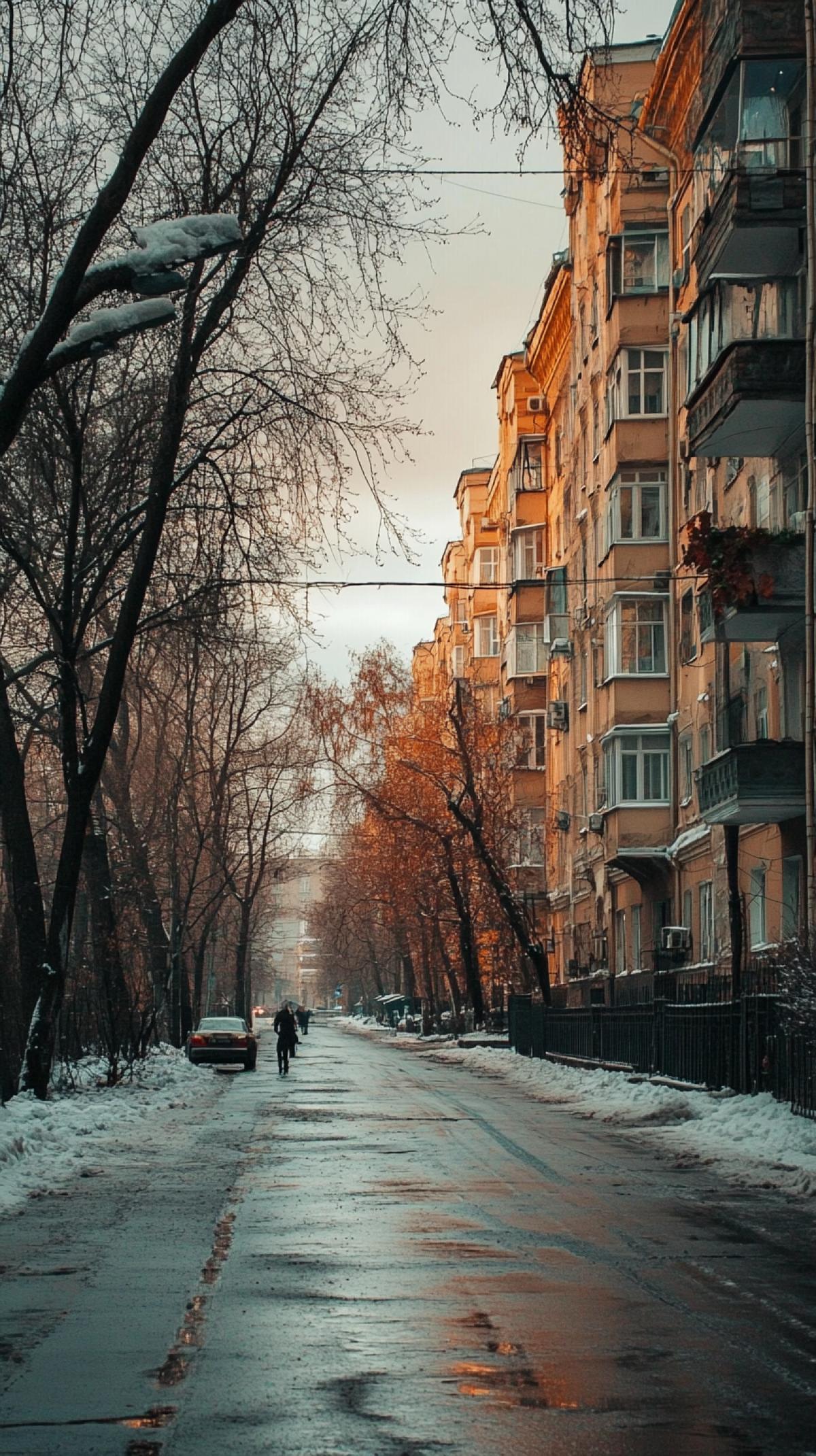 Plunger into the atmosphere of Russia of the 90s. Your task is to create an image conveying the spirit of those changeable years. Inspire the old streets of cities, Soviet architecture, street scenes, fashion of that time and a characteristic palette slightly faded, but bright colors.