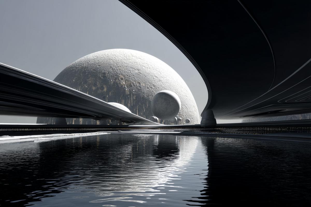 Lunar civilization in architecture. Futurism