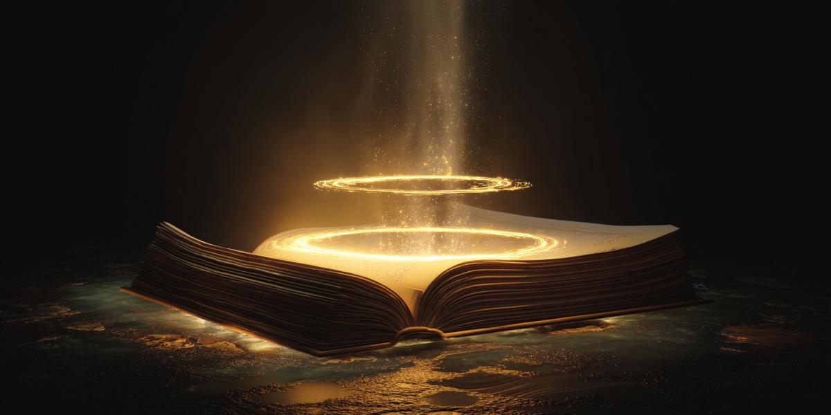 Magic book as a portal in the sacrament of an unknown