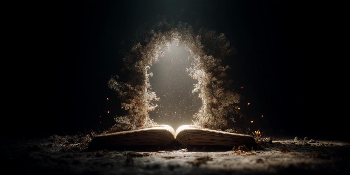 Magic book as a portal in the sacrament of an unknown