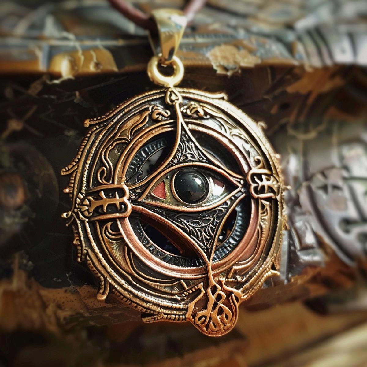 The Tarot Vision Pendant is a mesmerizing fusion of two powerful symbols: the All-Seeing Eye and Tarot divination. Drawing inspiration from ancient mysticism, this pendant serves as a conduit for divine guidance and spiritual enlightenment. The All-Seeing Eye, a universal symbol of omniscient awareness, is a reminder of the boundless wisdom of the cosmos, while the Tarot elements embedded within it evoke the guidance of the divine forces. Each twist and turn of the pendant is like a cosmic mo...