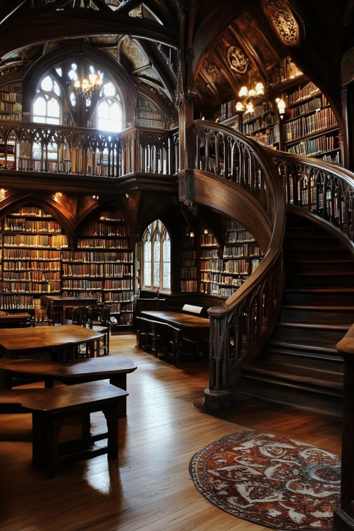 Hogwarts library