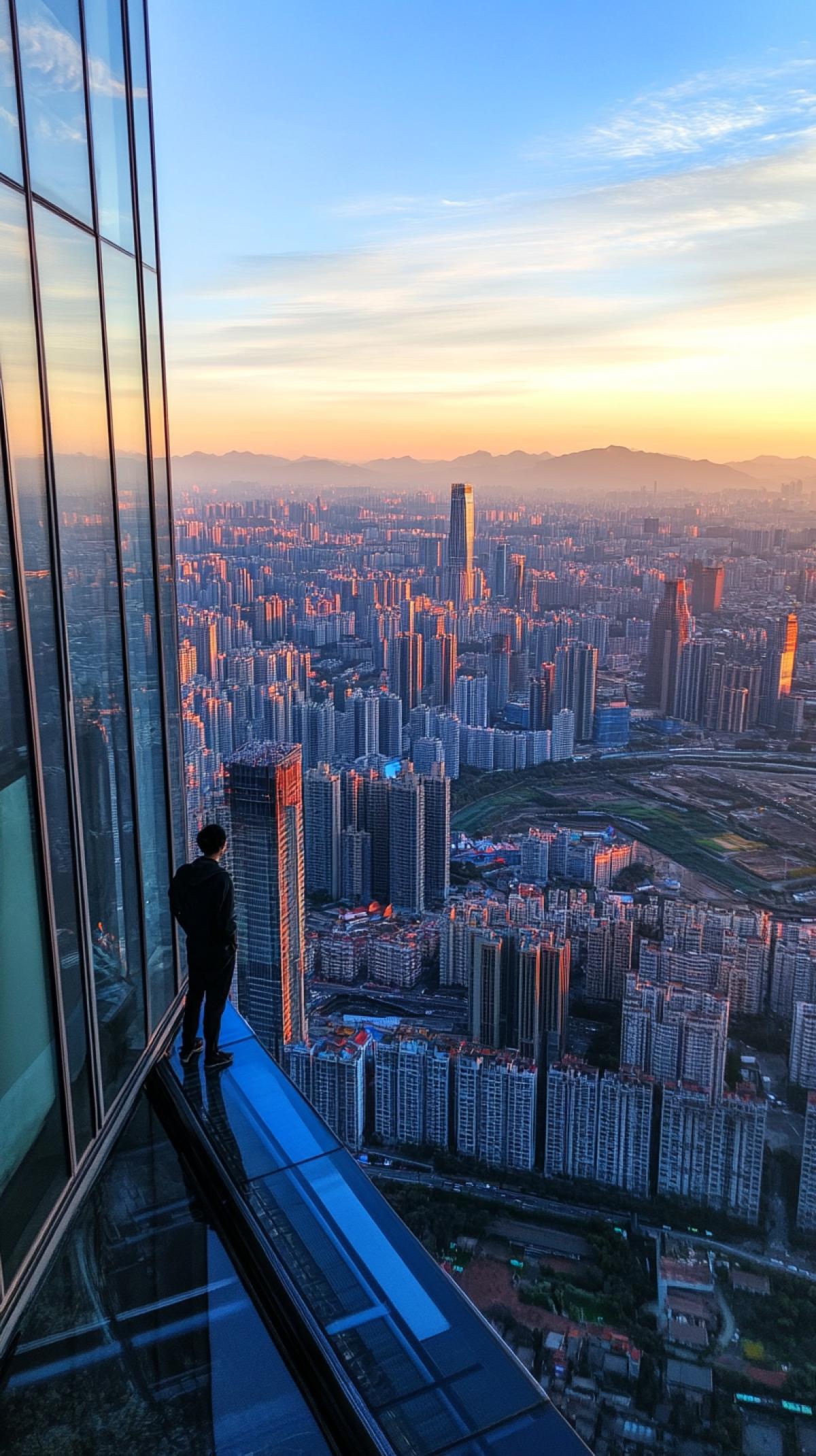 View from the top of the skyscraper