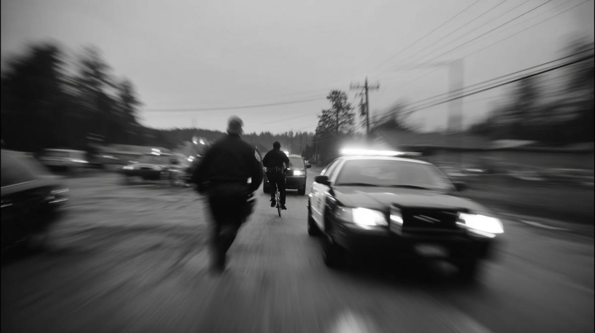 Chase of Hanskters and policemen