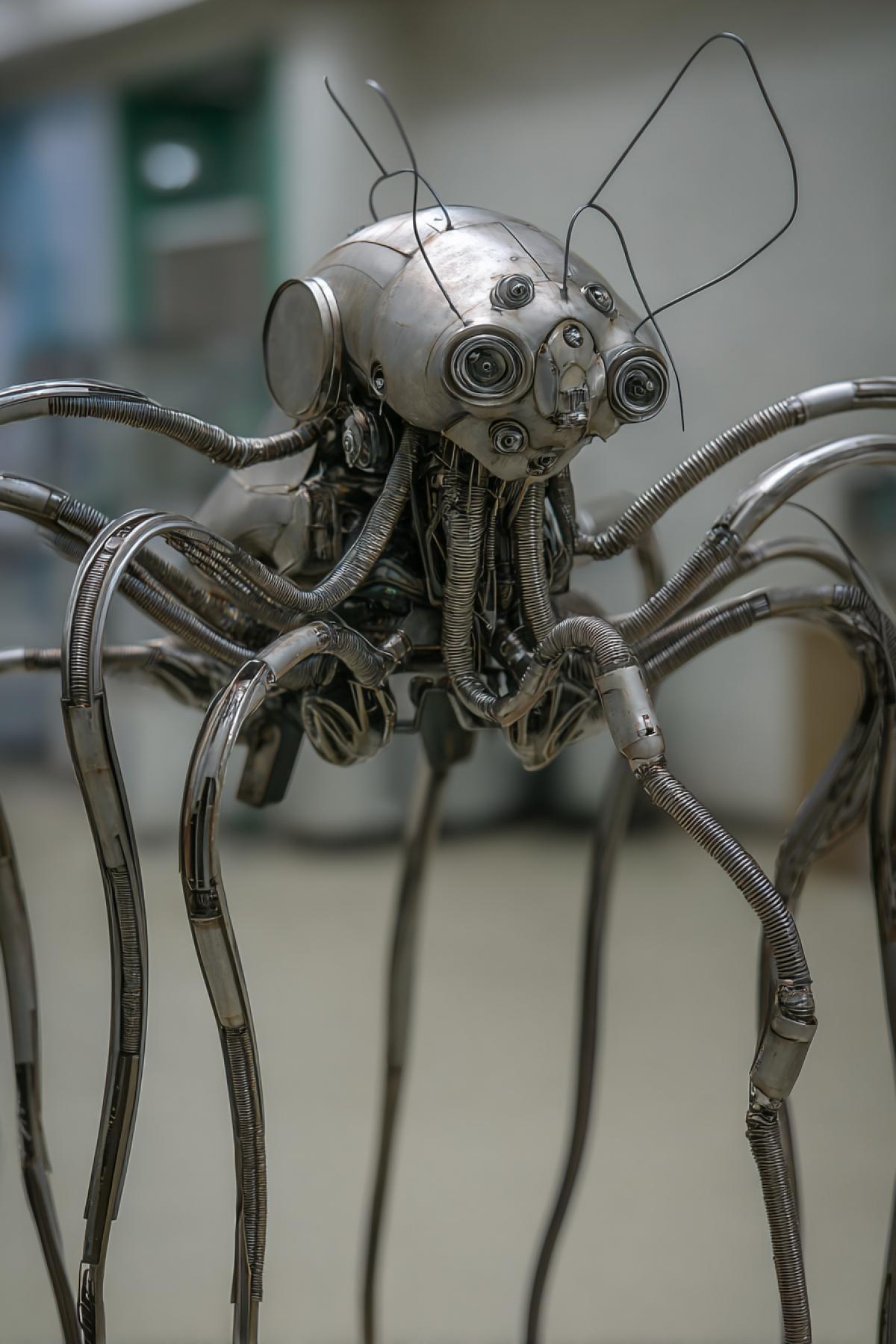 An animal from the future. Kusaka humanitarium multiarmed cunningeyed. Futurism