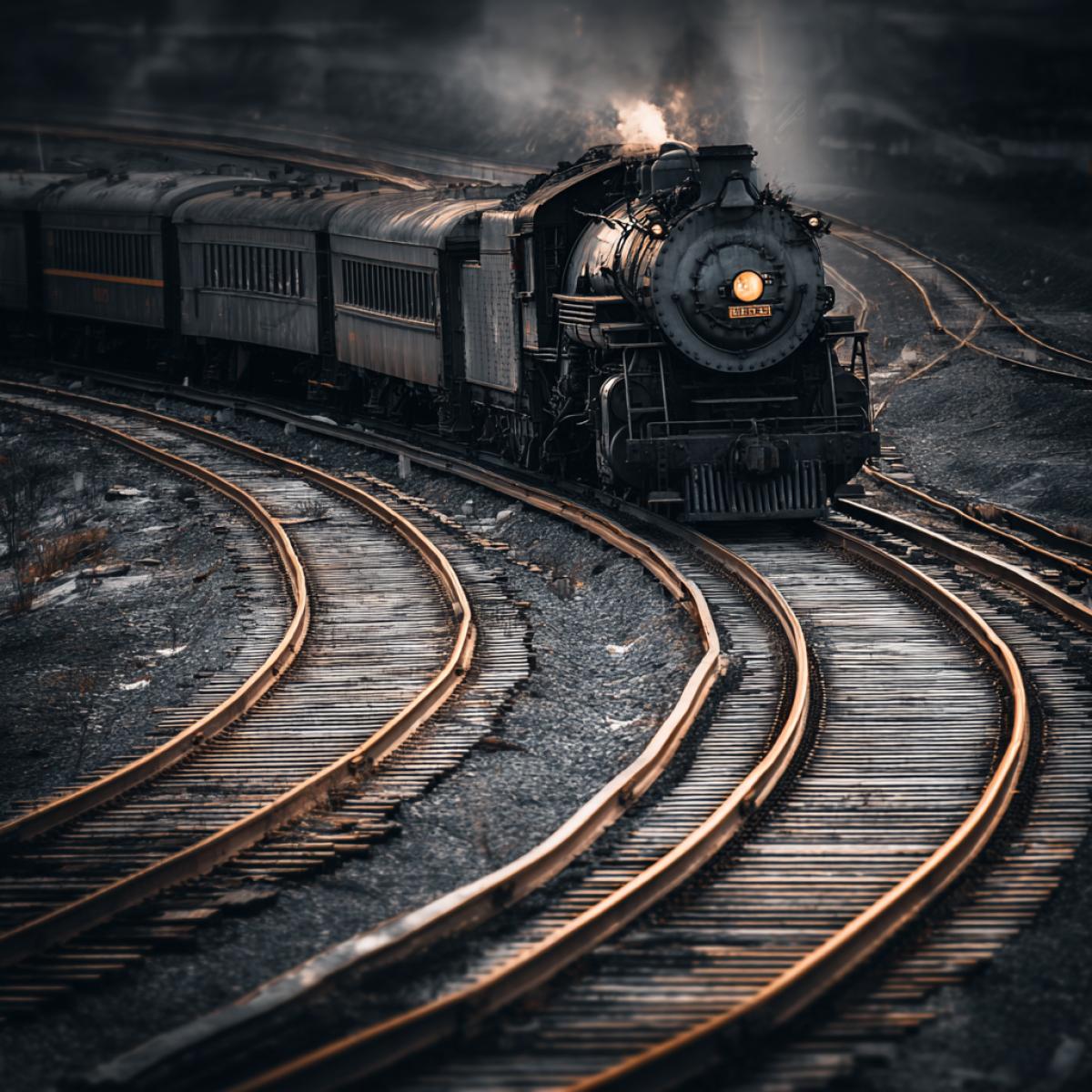Rails and trains elegant