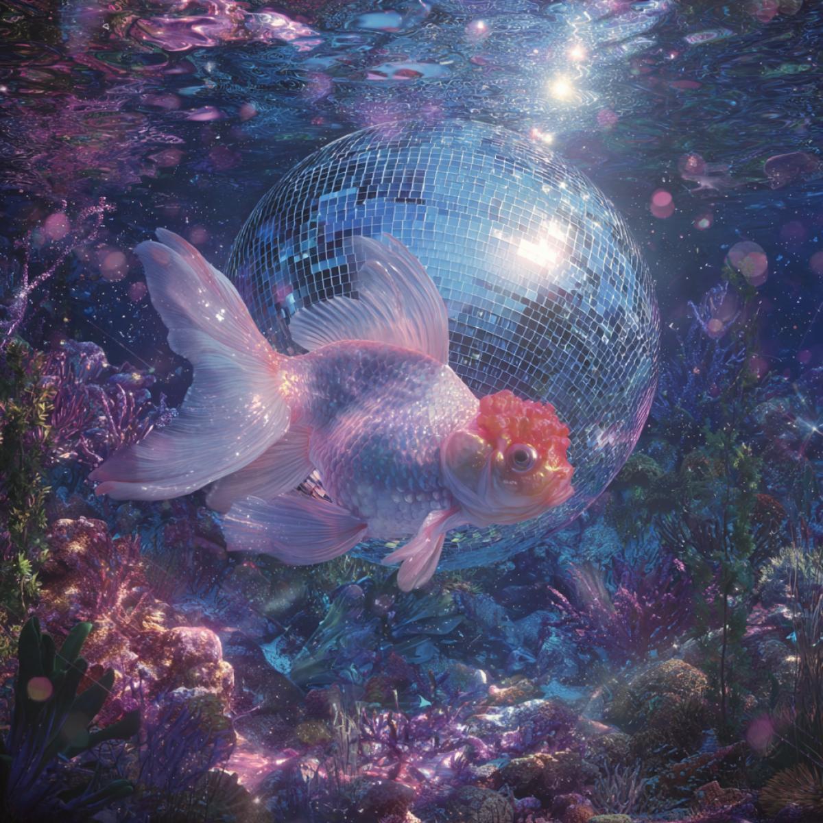 Pisces Disco underwater in the ocean